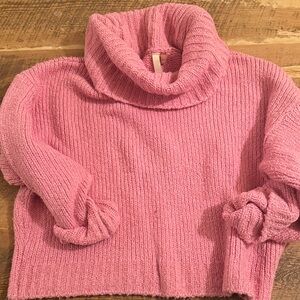 Anthropologie Blush Cowl Neck Sweater